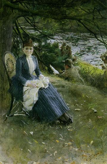 Anders Zorn In Scotland (Mrs. Symons) oil painting image